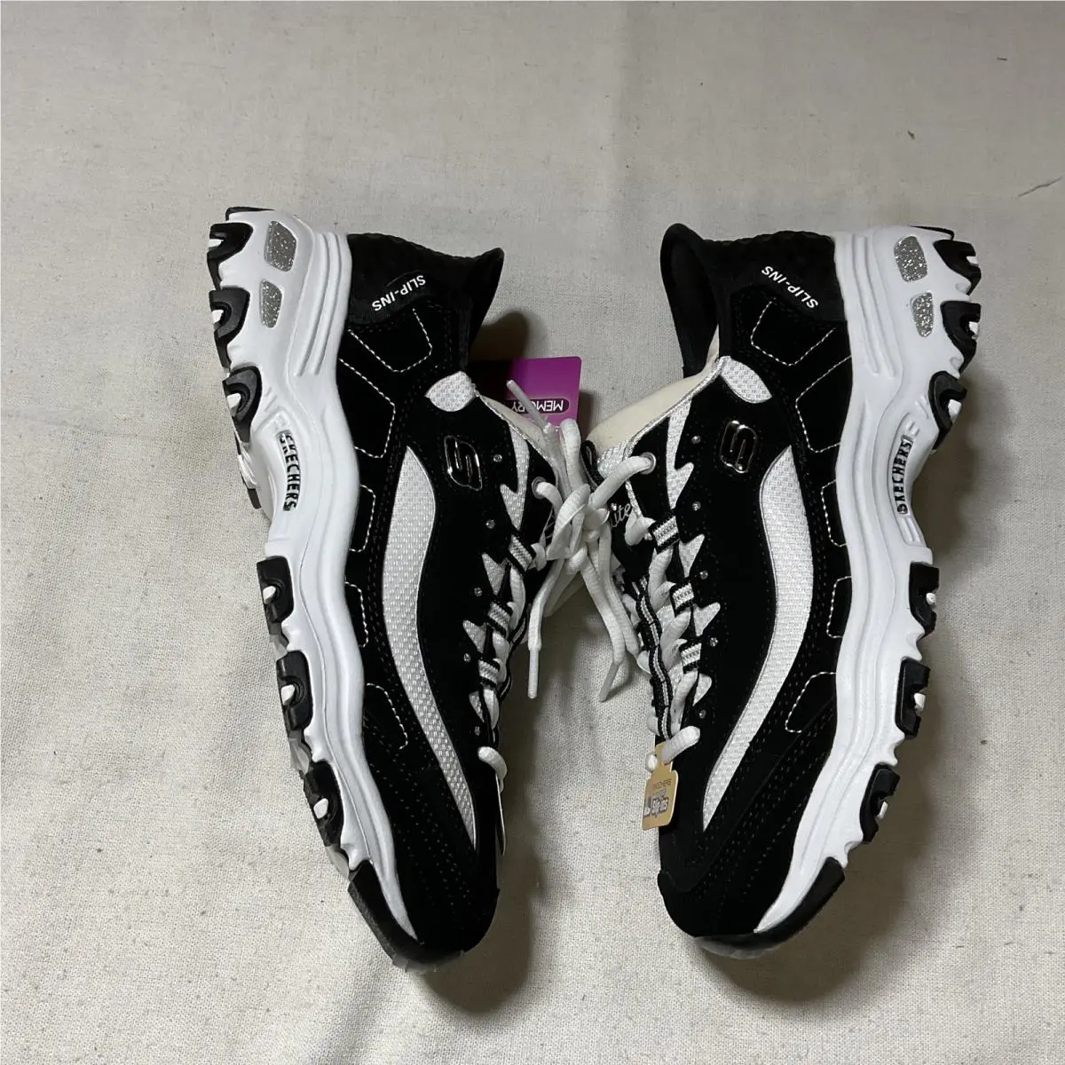 Skechers shoes - SKECHERS D`Lites - Black/White 4