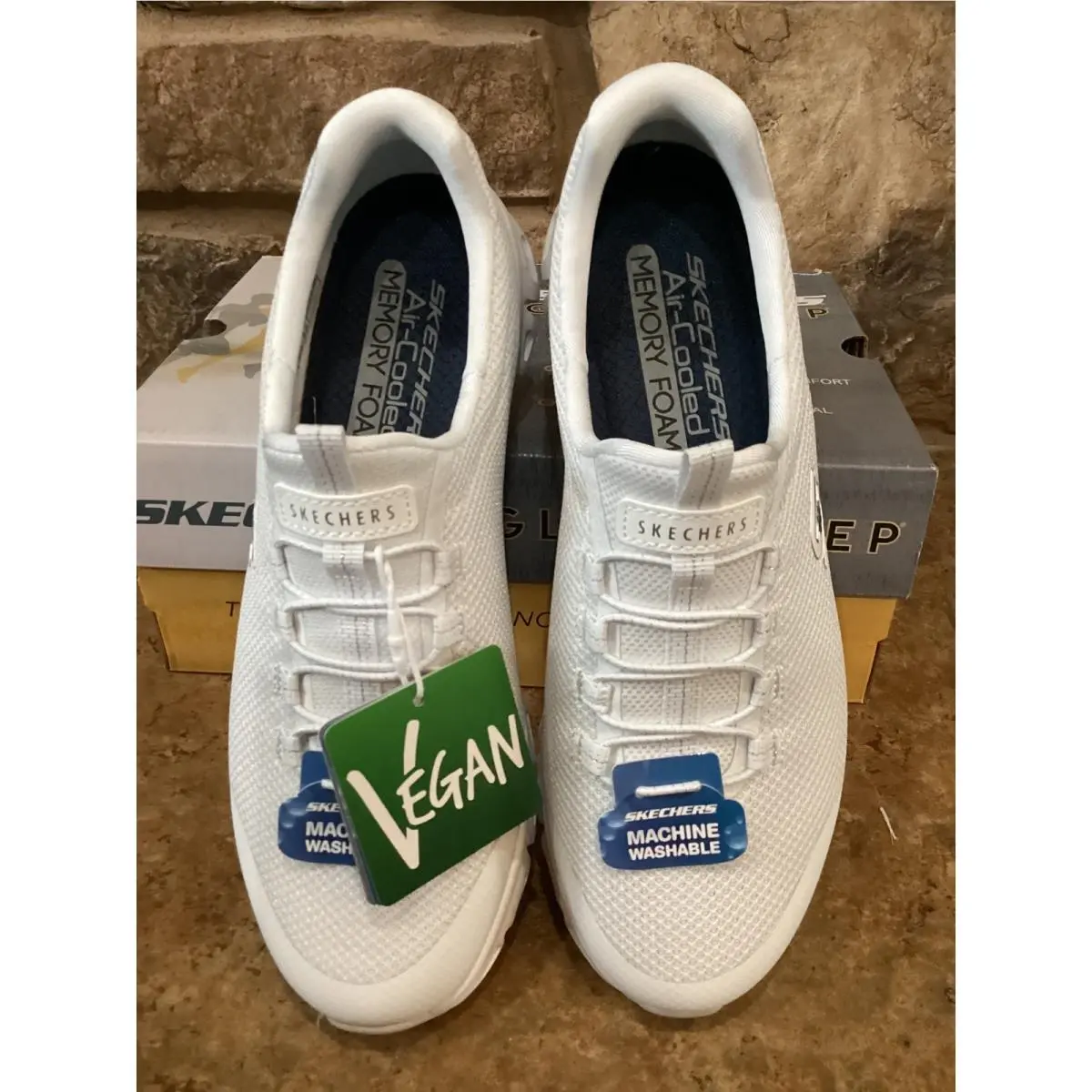 Skechers shoes - Glide-Step Glistened - Glistened - White 1
