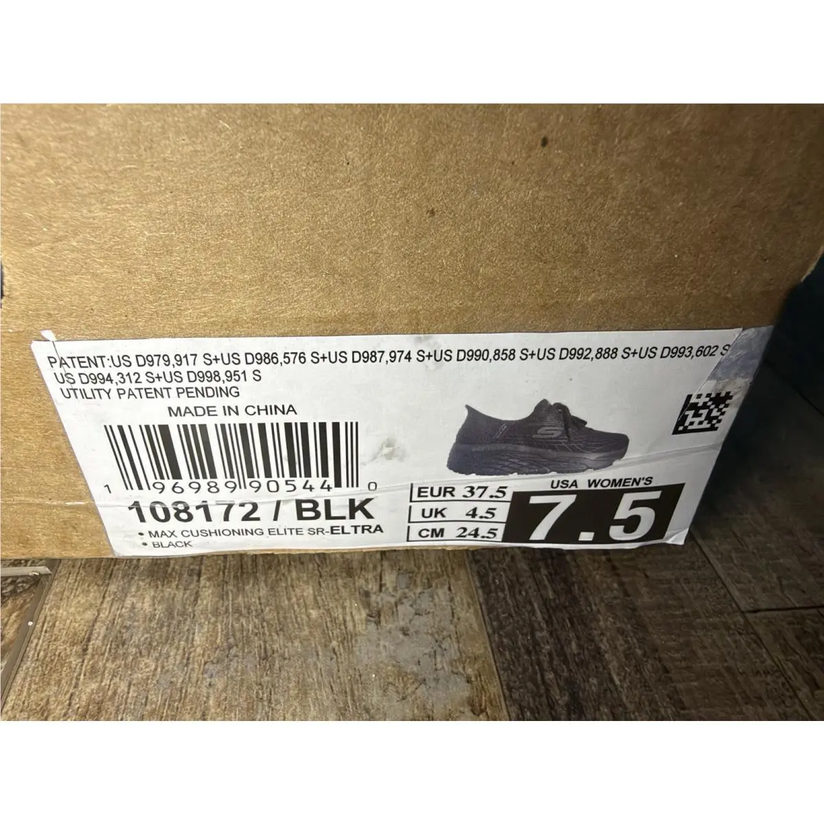 Skechers shoes - Skechers Max Cushioning Elite SR Eltra - 108172/BLK - Black (UPC: 0196989905440) 5