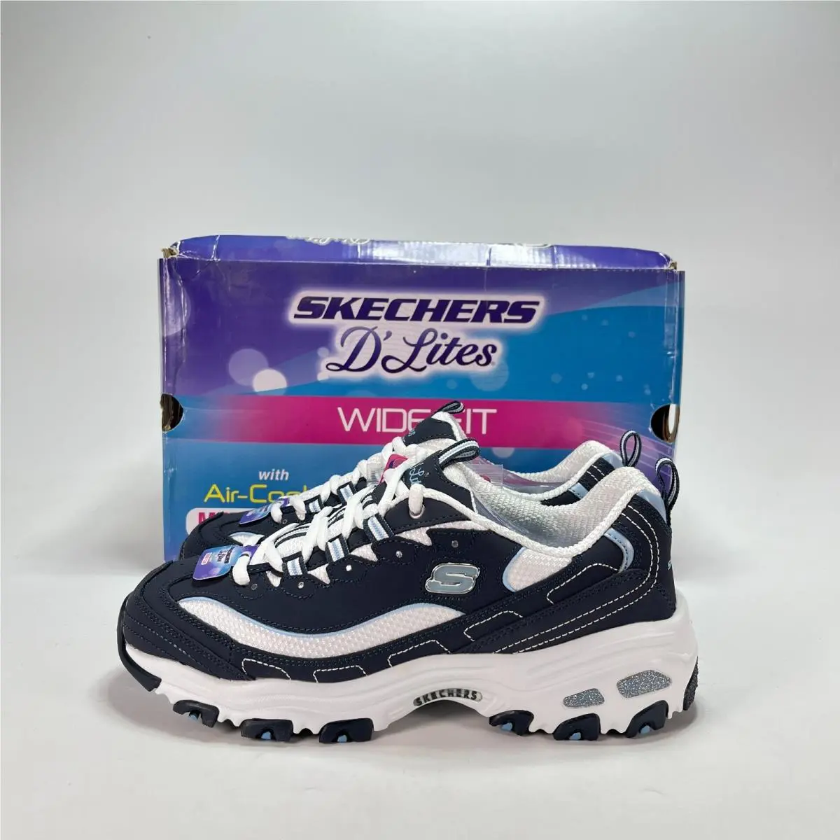 Skechers shoes - Skechers D`Lites Biggest Fan - Biggest Fan - Navy/White 0