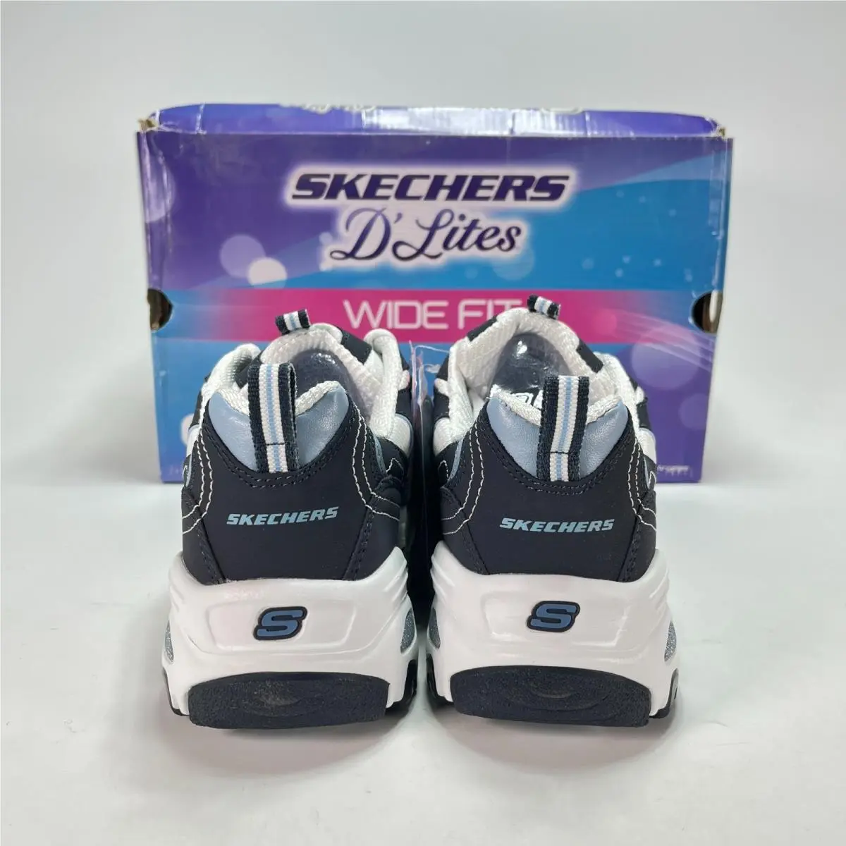 Skechers shoes - Skechers D`Lites Biggest Fan - Biggest Fan - Navy/White 2