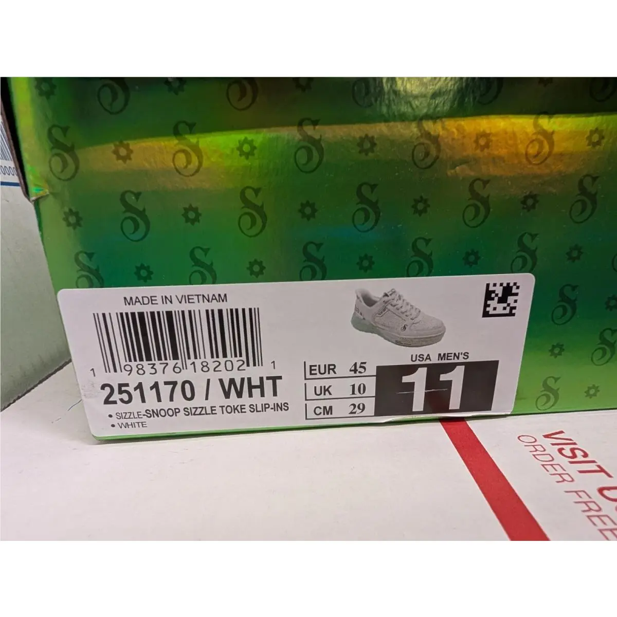 Skechers shoes - Skechers Snoop Dogg - Snoop Dogg - White (UPC: 198376182021) 4
