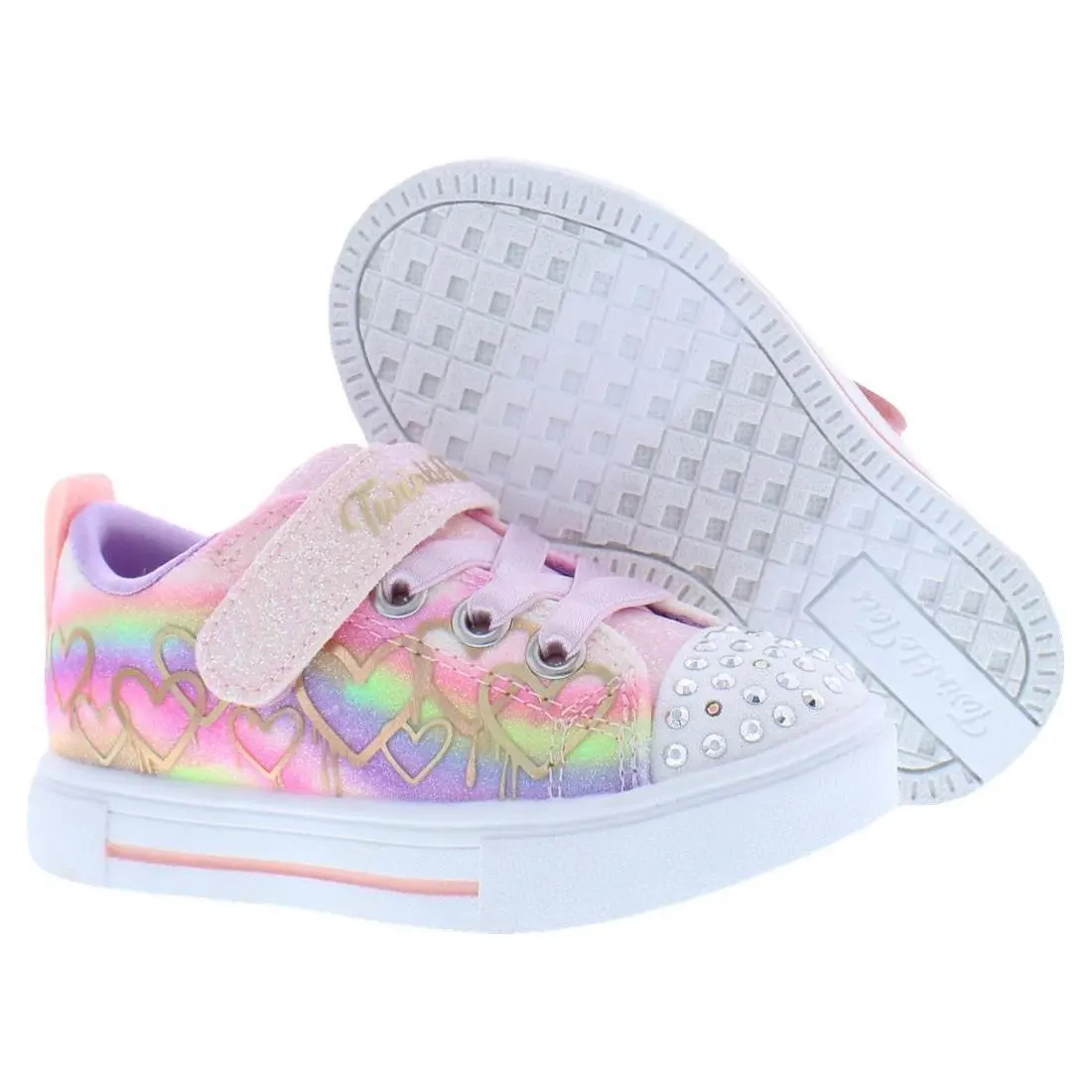 Skechers S Lights Twinkle Sparks Ombre Love Infant/toddler Shoes Size 9 Color: