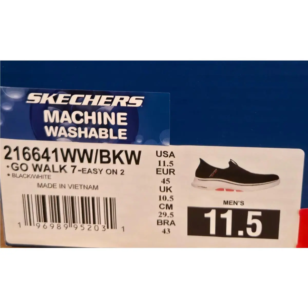 Skechers shoes - 216641WW/BKW - 216641WW/BKW - Black/White (UPC: 196989952031) 13