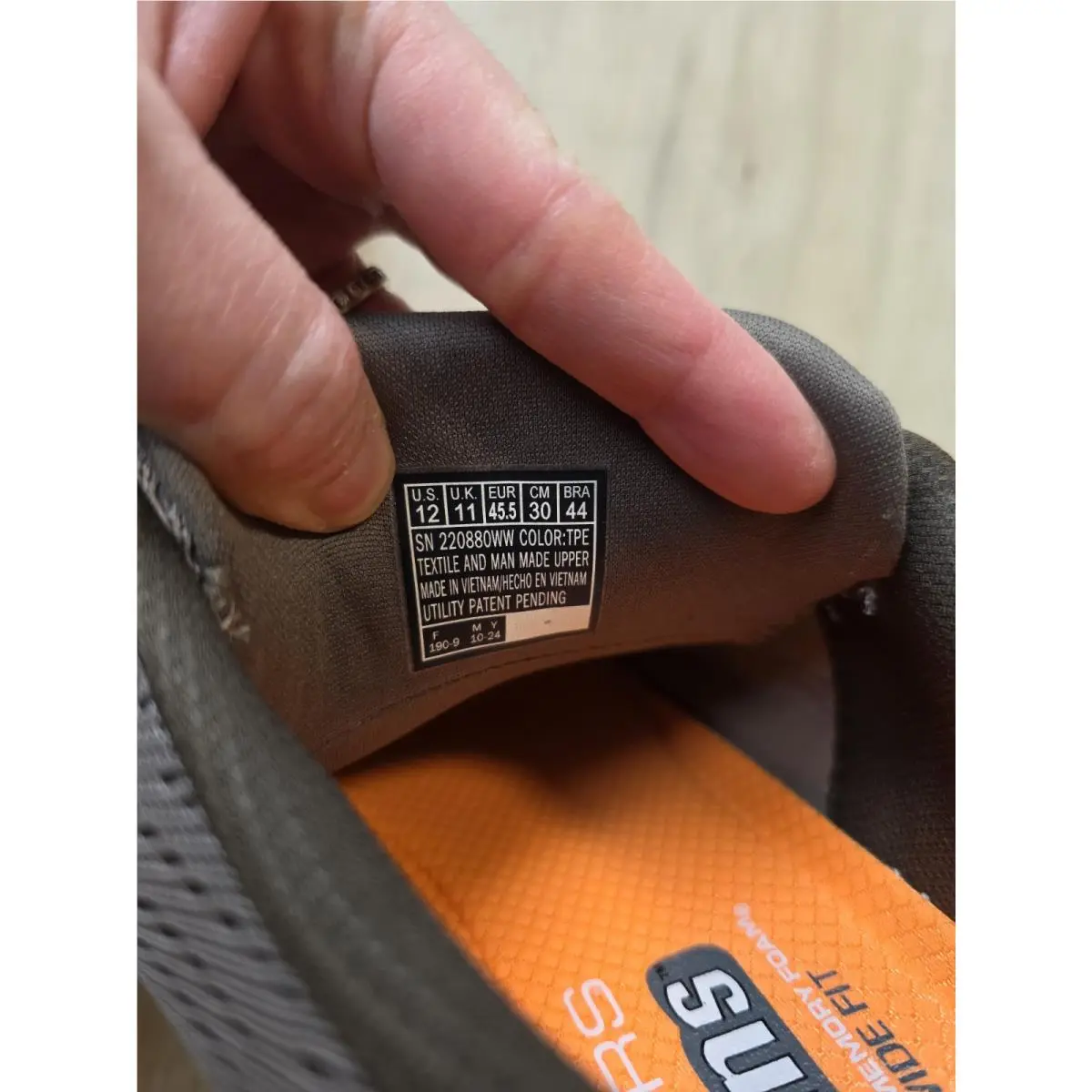 Skechers shoes - Skechers GO RUN - RUN - 220880WW - Taupe (UPC: 0198376593445) 7