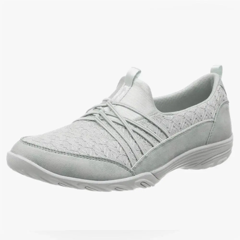 Empress-wide-awake Slip-on Sneakers in Grey Size 9.5 Bungee Lace by Skechers