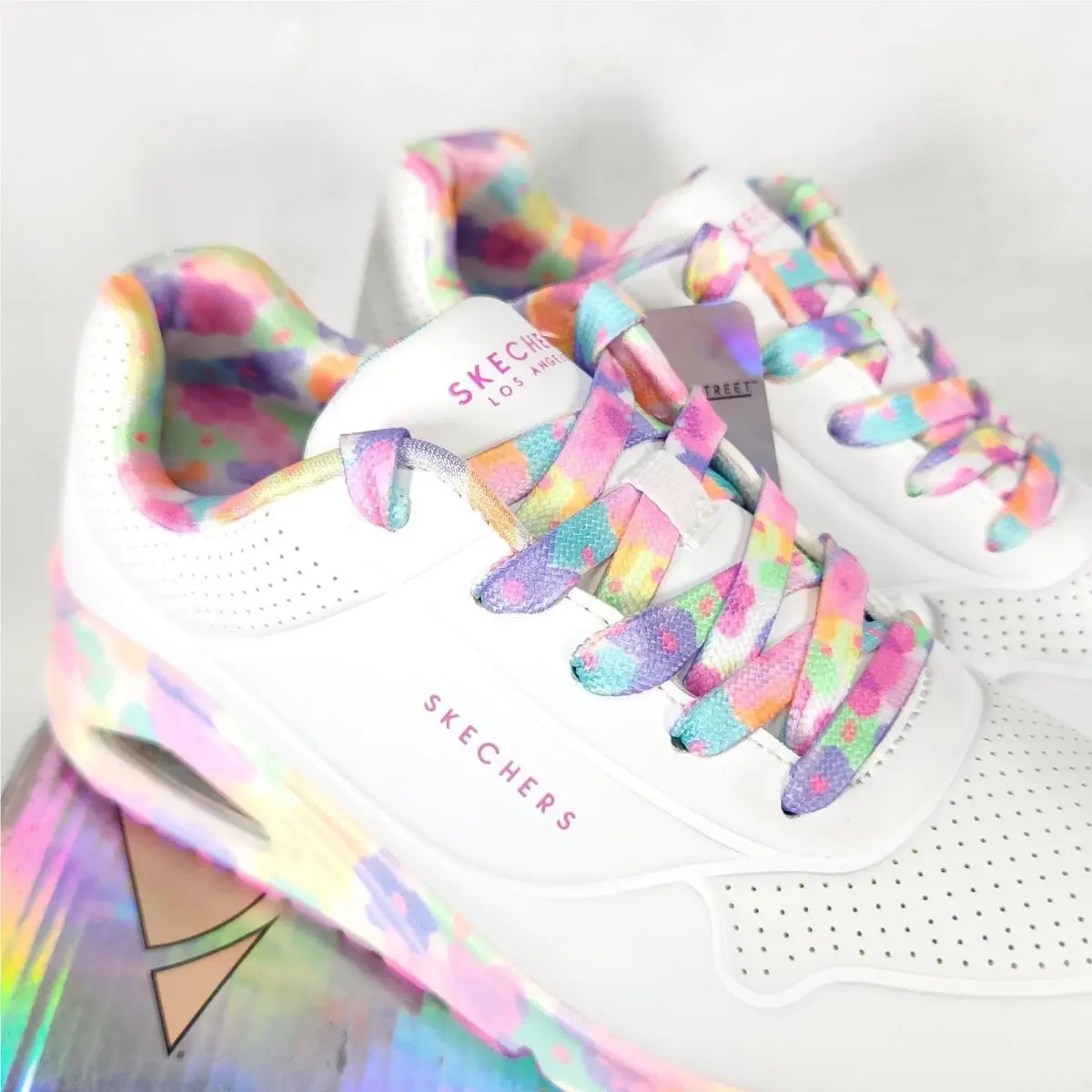 Skechers shoes - Skechers Uno Gen1 - Pastel Blooms - White 0