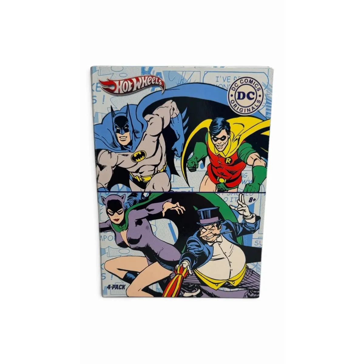 2011 Hot Wheels DC Comics Originals 4-Pack Batman Robin Catwoman Penguin X0813