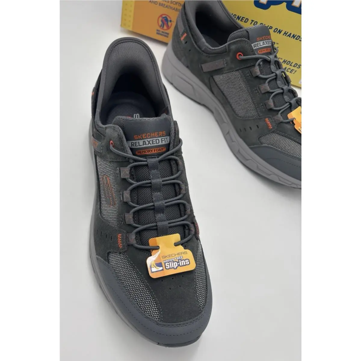 Skechers shoes - Skechers Hands Free Slip-in - Hands Free - Charcoal Orange 0