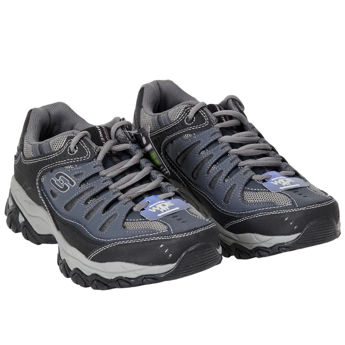 Skechers shoes - After Burn Memory Foam Wide Fit - Blue 1