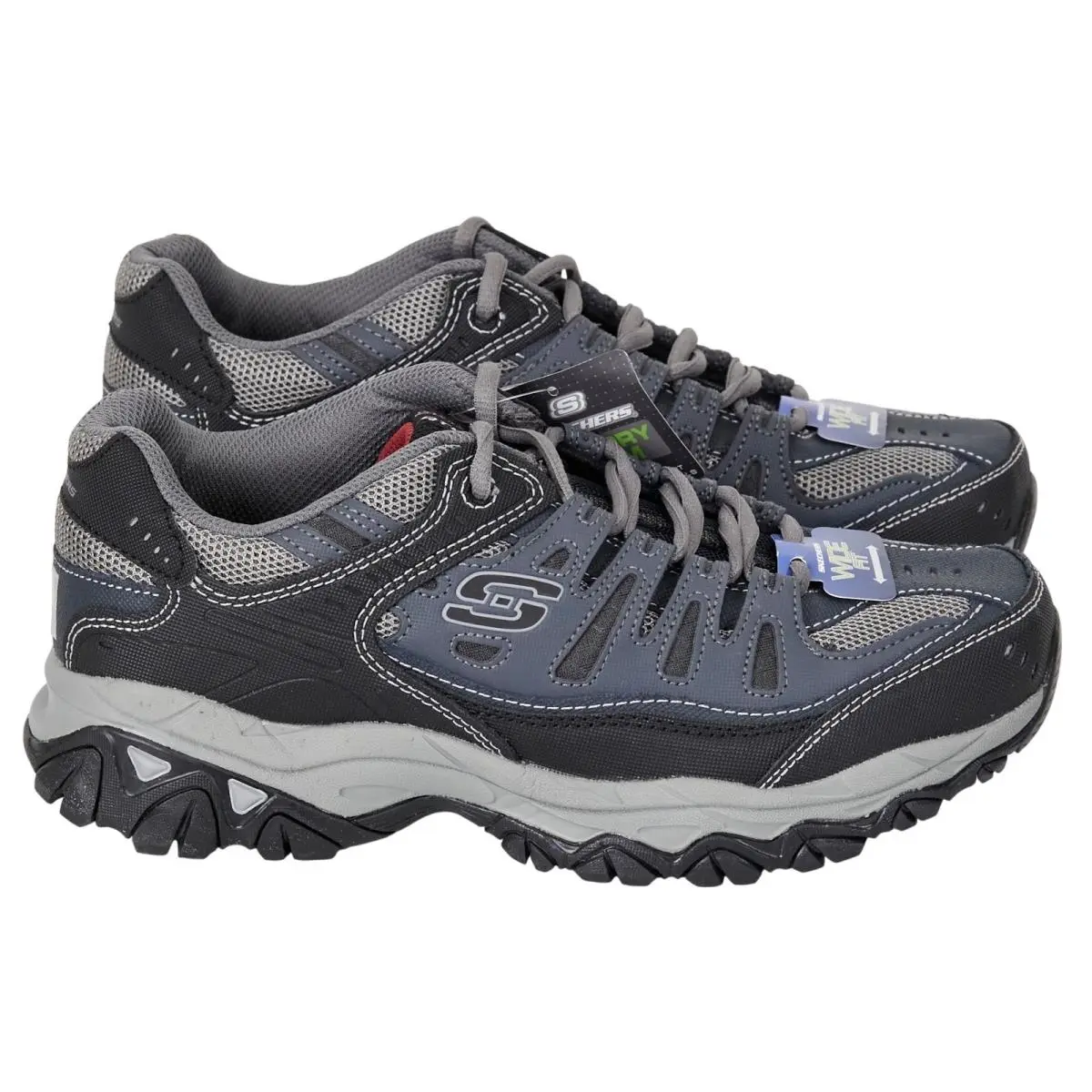Skechers shoes - After Burn Memory Foam Wide Fit - Blue 3