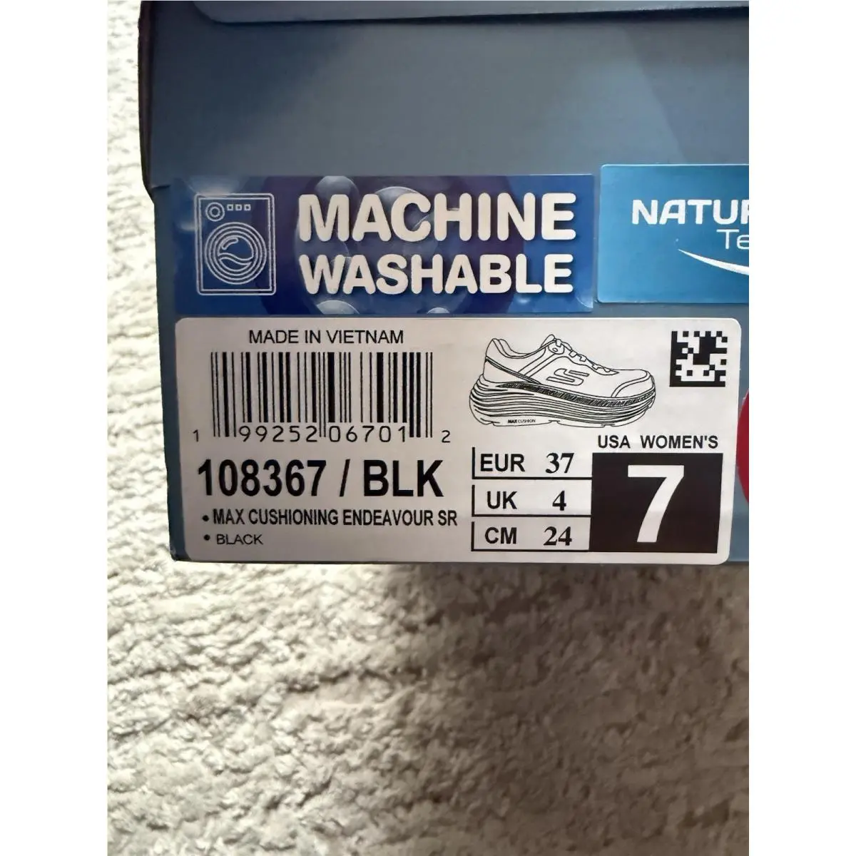 Skechers shoes - Work Slip-Resistant: Max Cushioning Endeavour - 108367 BLK - Black 3