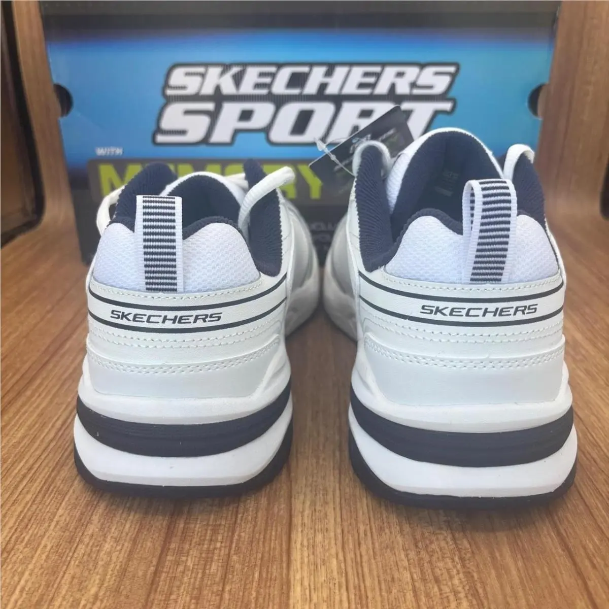 Skechers shoes - Durham-Delck 232730WW/WNV - White 3