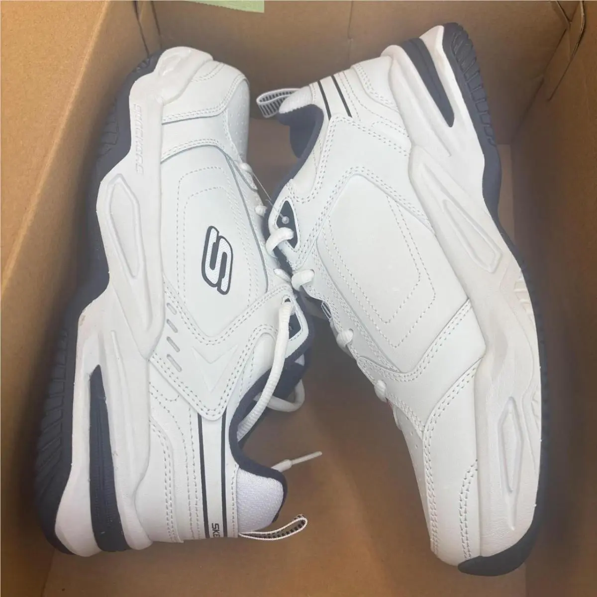 Skechers shoes - Durham-Delck 232730WW/WNV - White 4