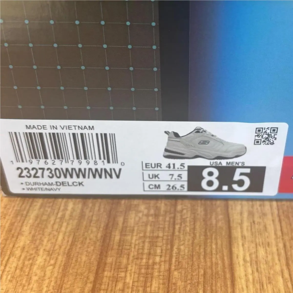 Skechers shoes - Durham-Delck 232730WW/WNV - White 5