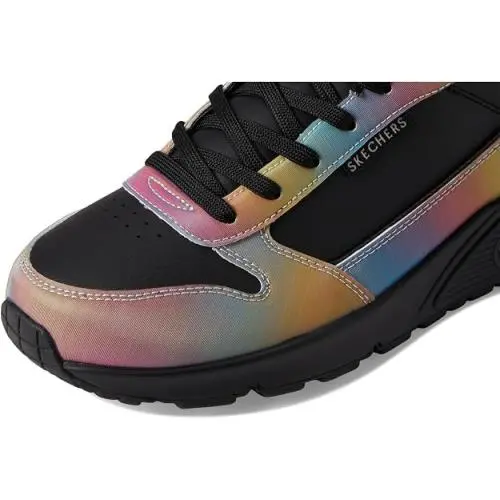 Skechers shoes - Skechers Uno Opalescent - Uno Opalescent - Black and Multi 2
