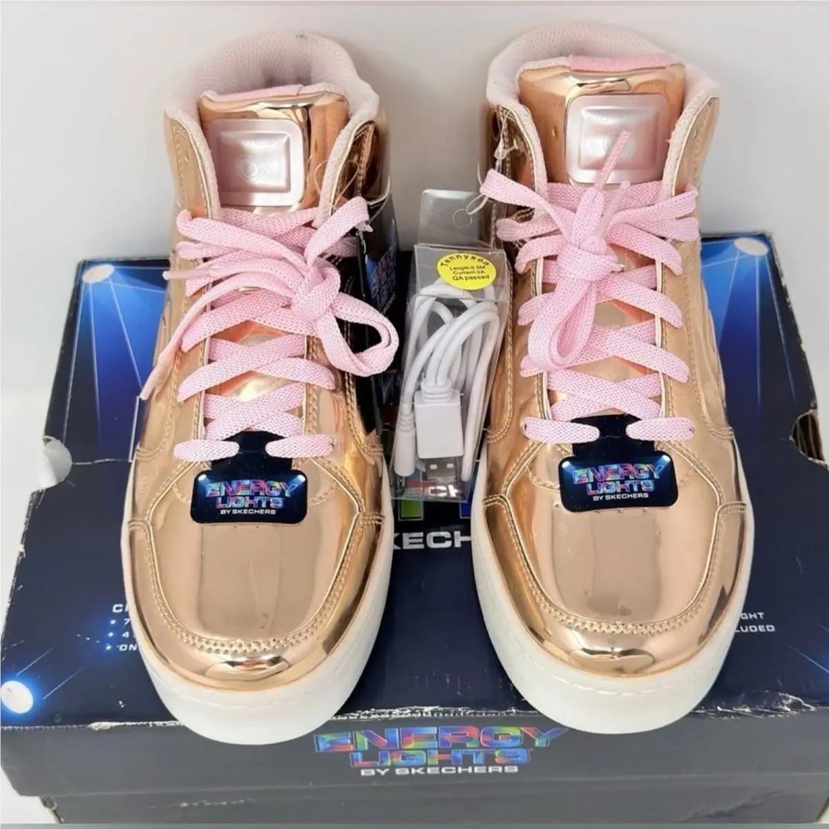 Skechers shoes - Skechers Energy Lights - Energy Lights - Gold 8
