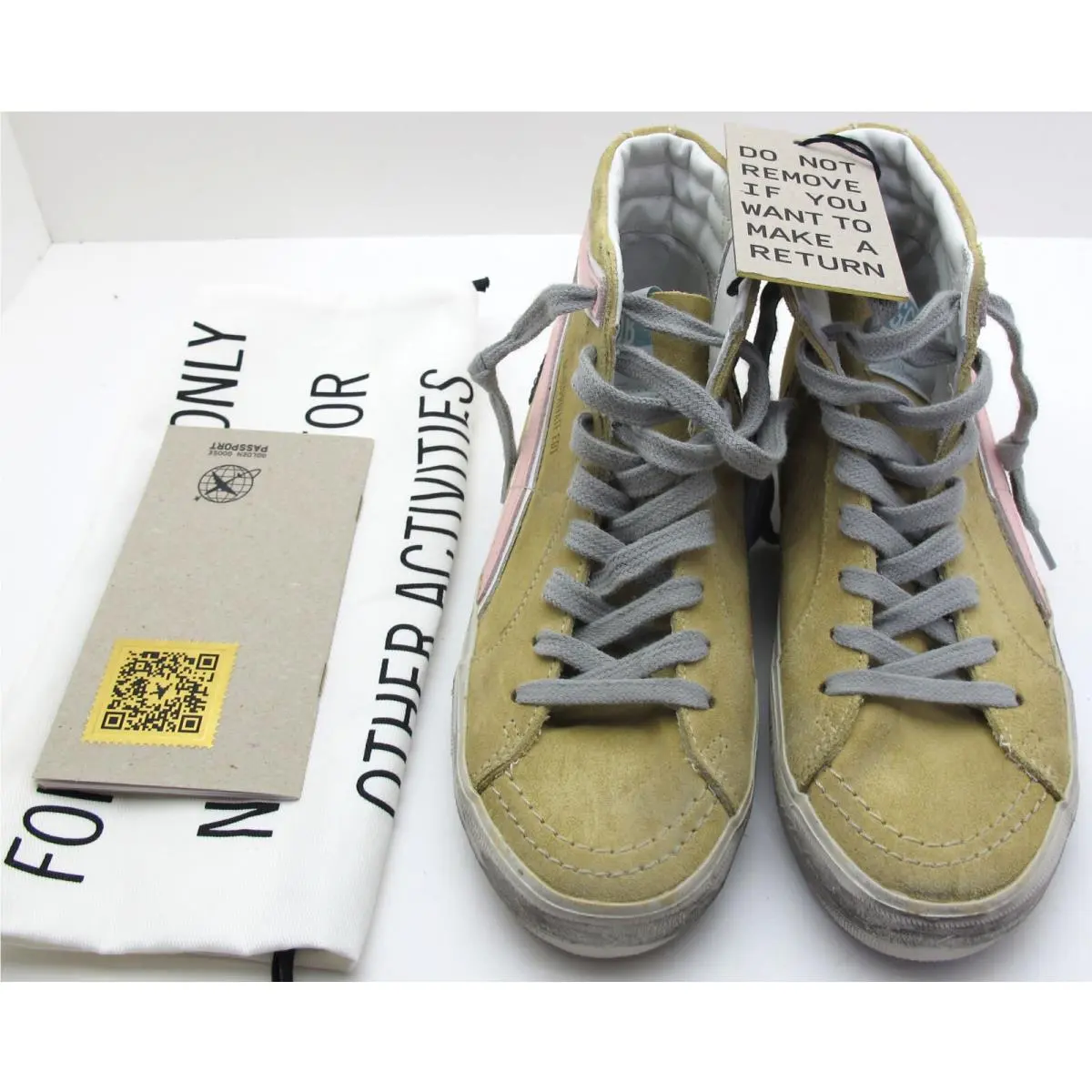 Golden Goose shoes - Slide - Slide - Sand and Pink (UPC: 8050235326828) 0