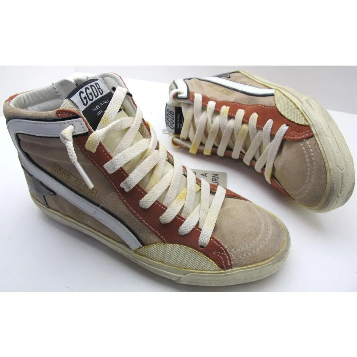 Golden Goose shoes - GWF00477.F004073.55521 - GWF00477F00407355521 - Coral/White (UPC: 8050235476882) 4