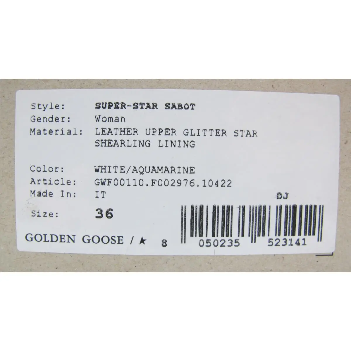 Golden Goose shoes - Super-Star Sabot - Sabot - White (UPC: 8050235231412) 16