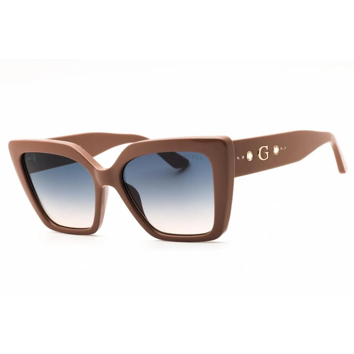 GU00162 57W Shiny Beige / Gradient Blue 55mm Women`s Sunglasses by Guess