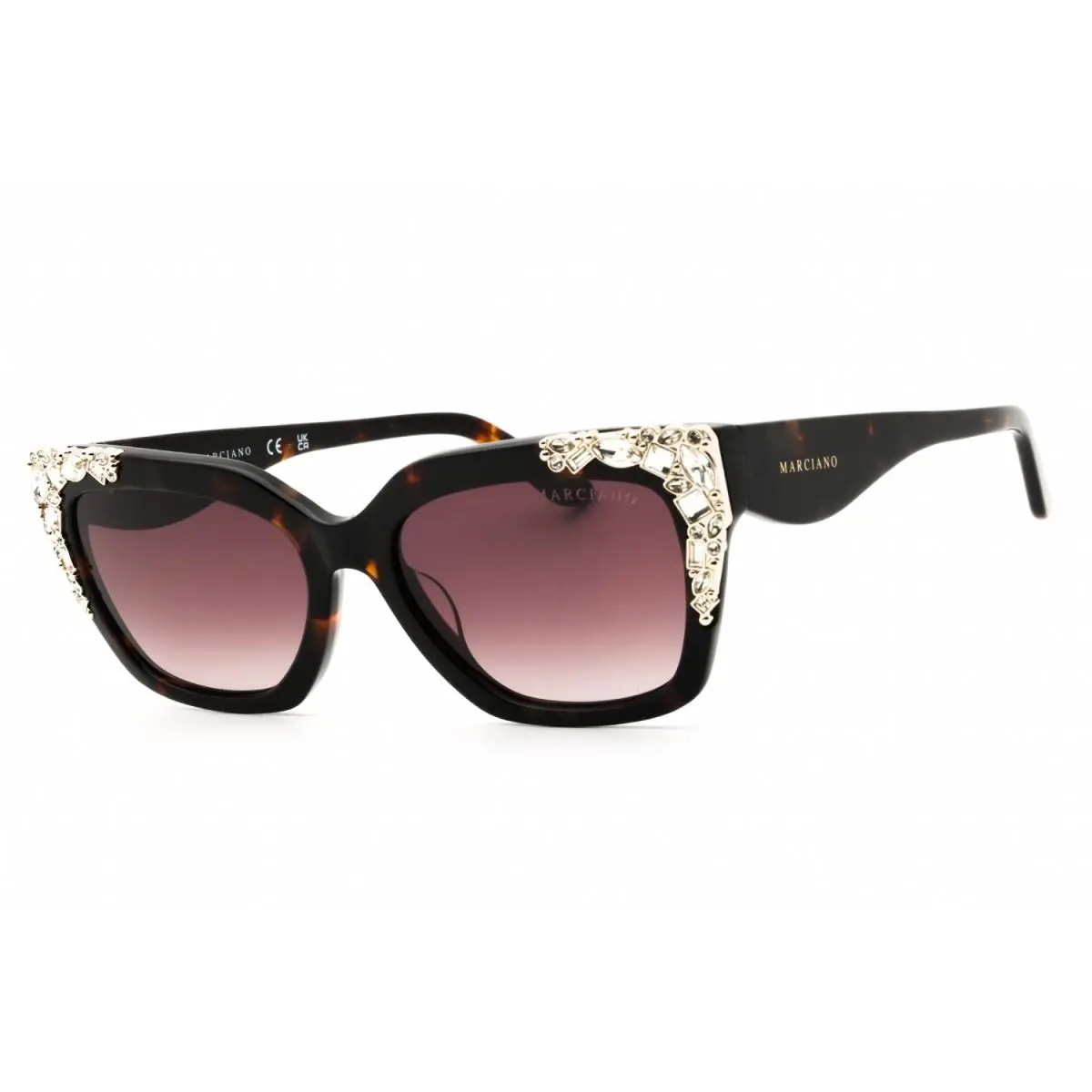 by Marciano GM00027 52F Dark Havana/brown Gradient 55-18-140 by Guess