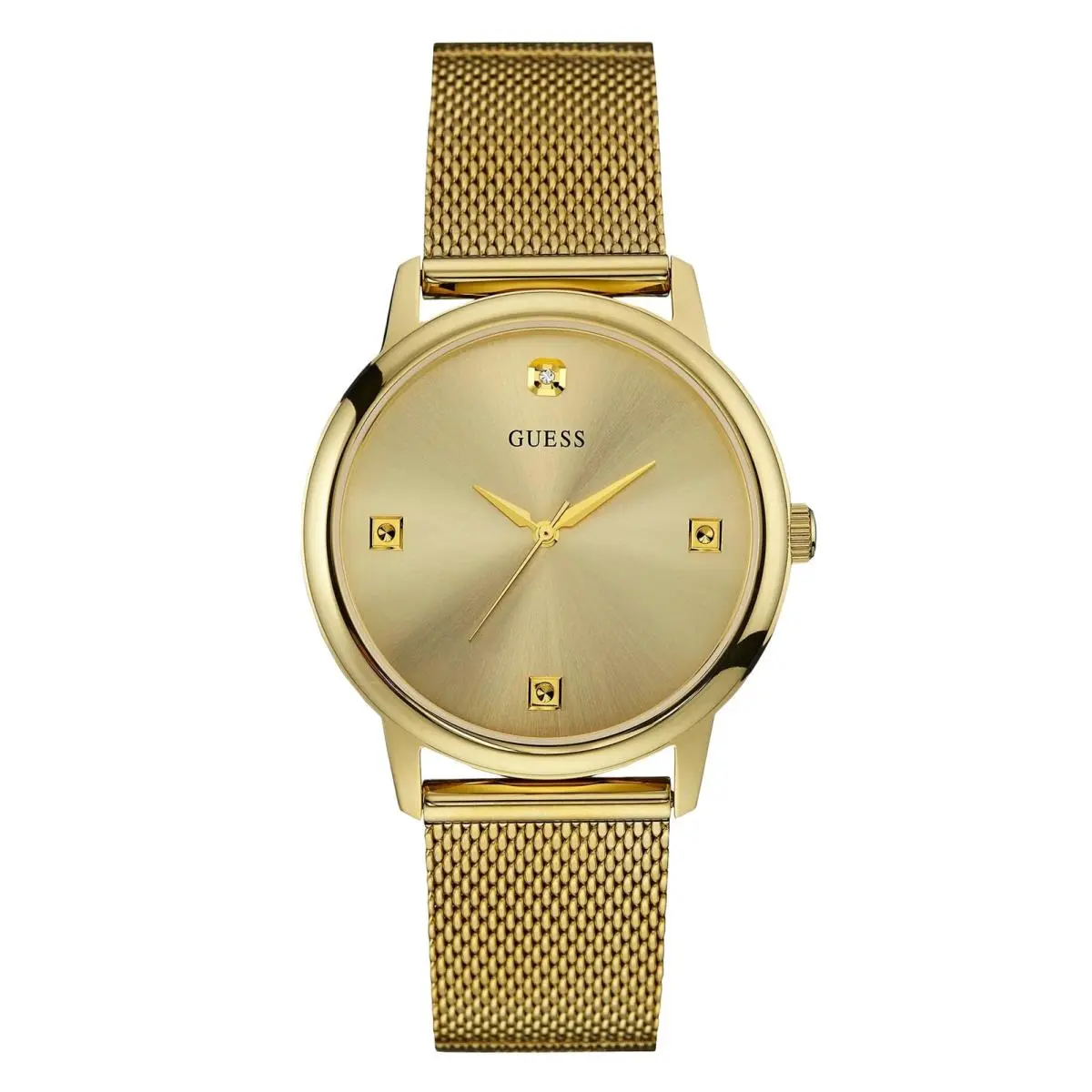 Gold-tone Stainless Steel Diamond Dial Bracelet NS by Guess