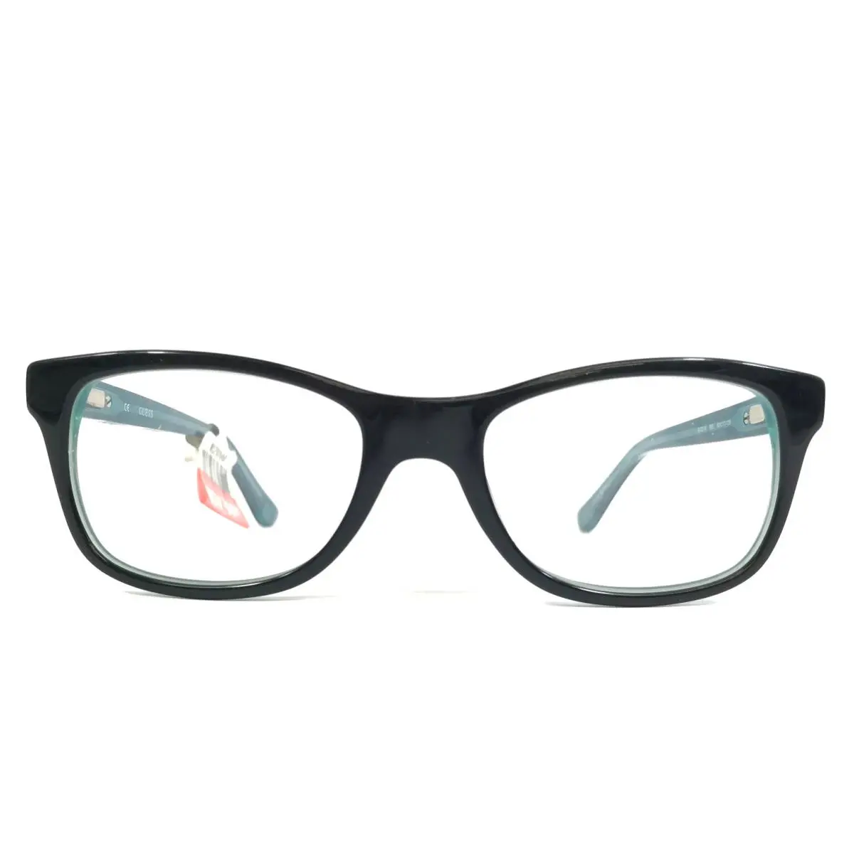 Eyeglasses Frames GU2518 005 Polished Black Blue Square Full Rim 50-17-135 by Guess