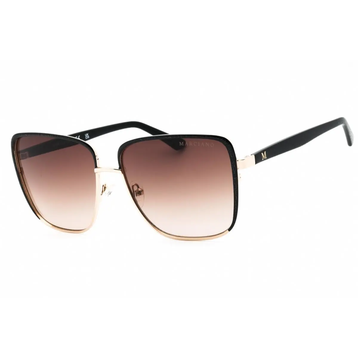 by Marciano GM0825 32F Gold / Gradient Brown 60mm Women`s Sunglasses by Guess