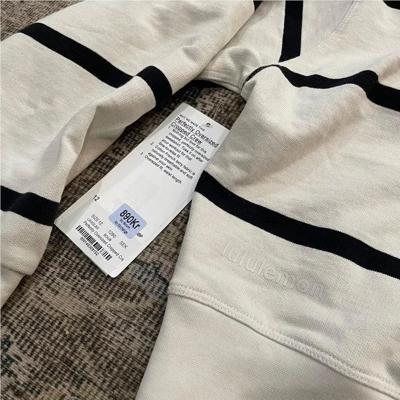 Lululemon clothing - Perfectly Oversized Cropped Crew - Perfectly Oversized Cropped Crew - Cream 1