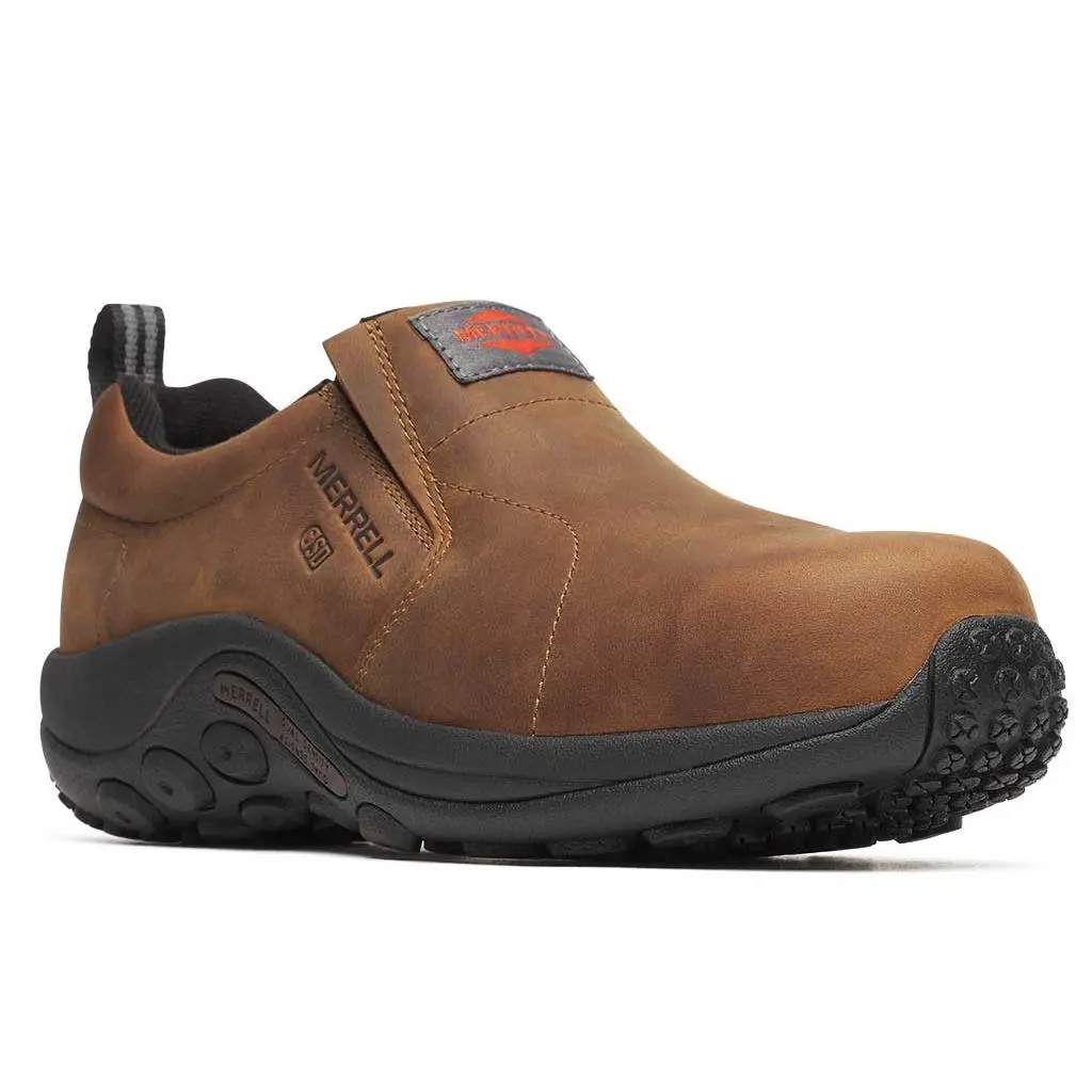 Merrell shoes - Jungle Moc Leather Hi-Vis Carbon Toe SD10 Waterproof - Brown 0