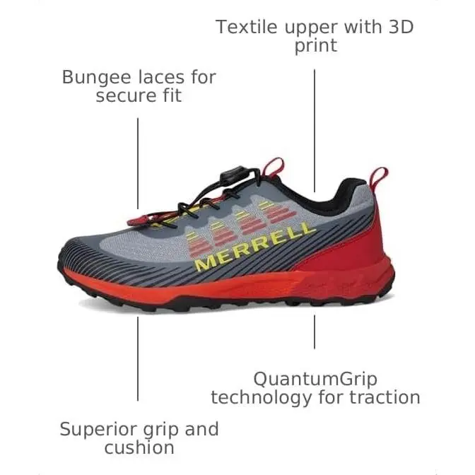 Merrell shoes - MK268072 - MK268072 - EBAY_: Grey/Lava (UPC: 195020751558) 1