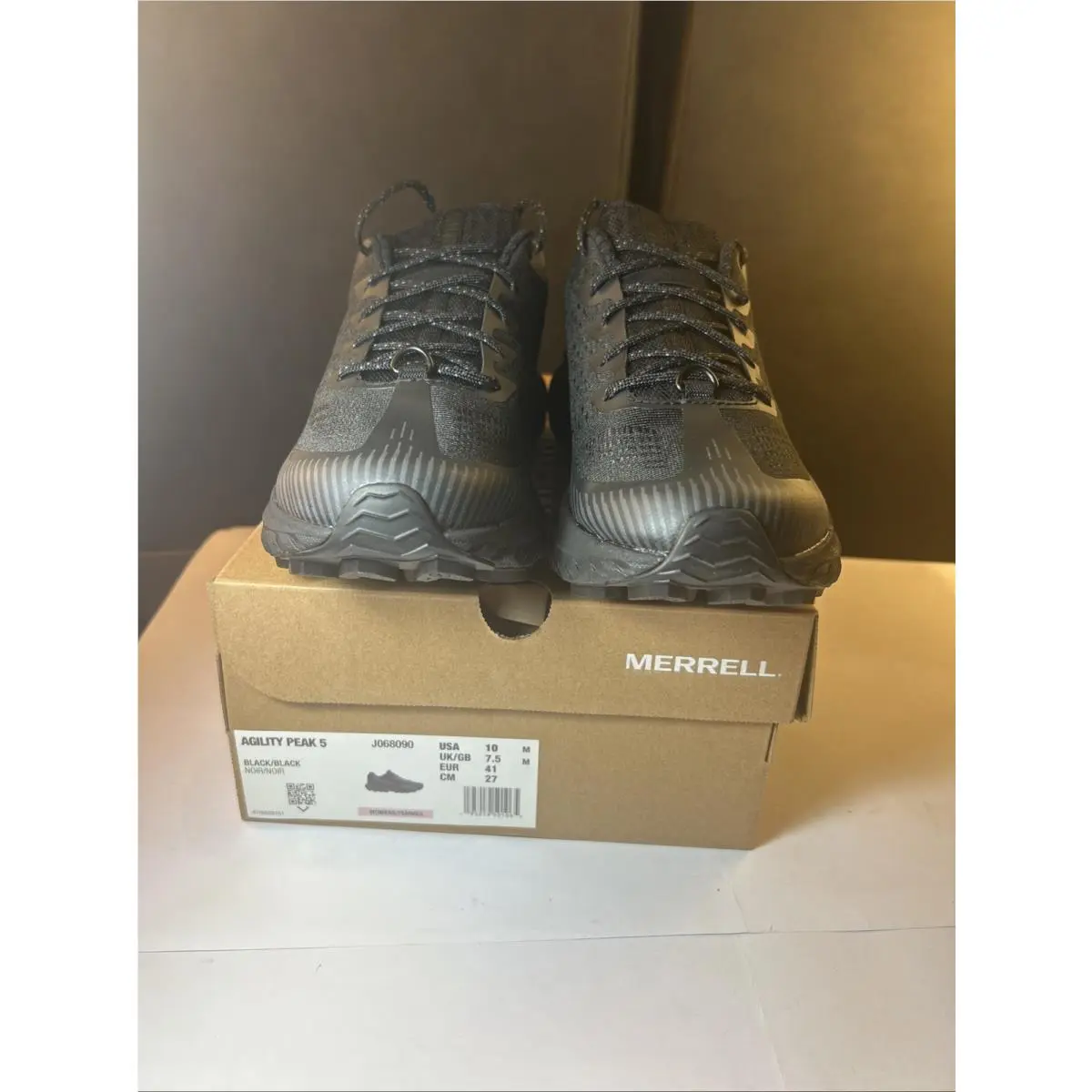 Merrell shoes - Agility Peak 5 - Agility Peak - J068090 - Black (UPC: 0195019501065) 1