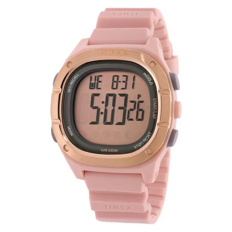 Command LT 40mm Digital Pink Dial Pink Silicone Unisex Watch TW5M35700 by Timex