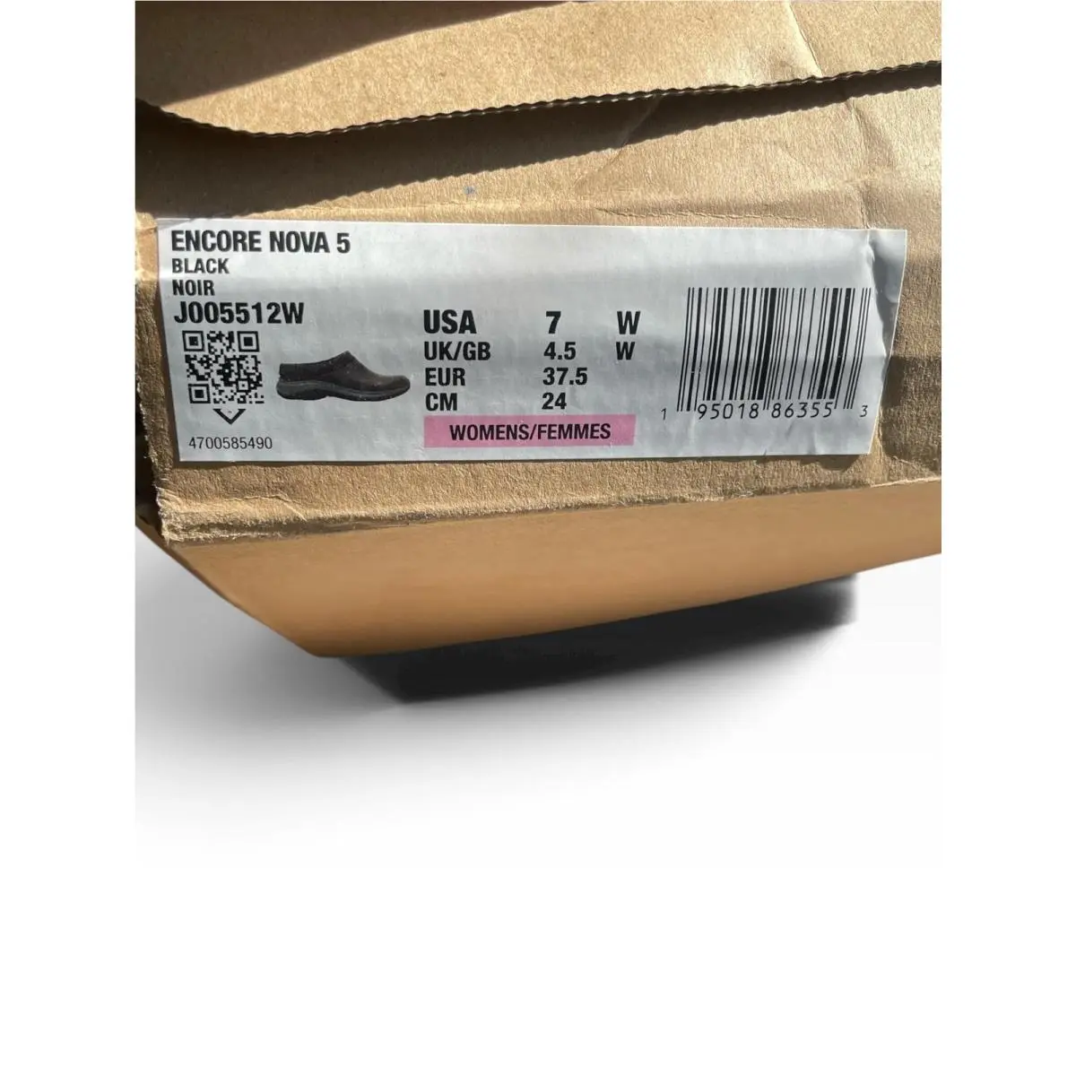Merrell shoes - Encore Nova 5 - Encore Nova - J005512W - Black (UPC: 195018863553) 7