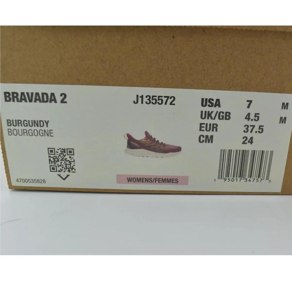 Merrell shoes - Merrell Bravada 2 - Bravada - J135572 - Burgundy (UPC: 195017347573) 12