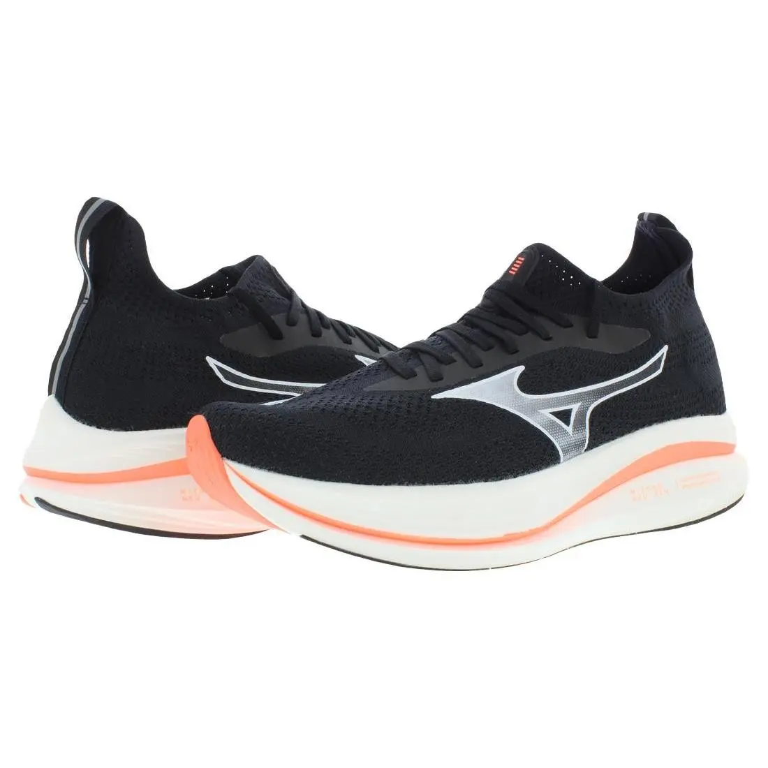 Mizuno shoes - Black/White/Fiery Coral 0