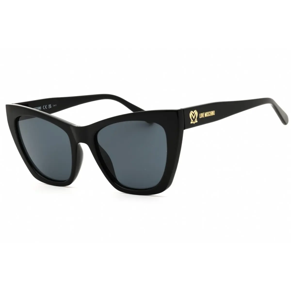 Love  MOL070/S 807 Black / Dark Grey 53mm Women`s Sunglasses by Moschino