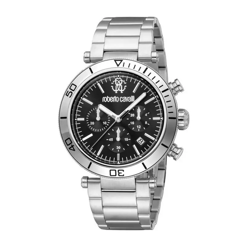 Men`s RC5G128M0055 Black Dial Chronograph Quartz Watch by Roberto Cavalli