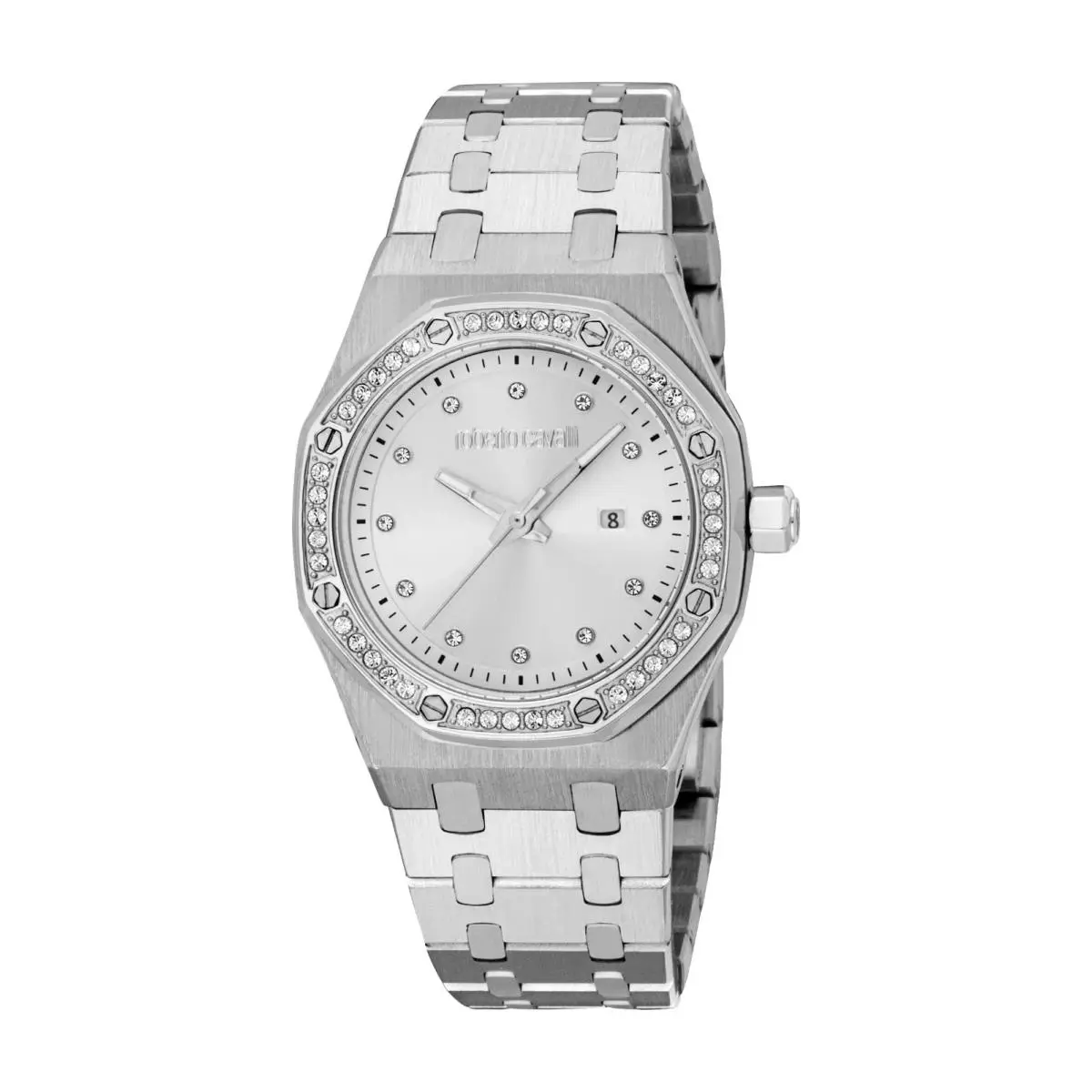 Women`s RC5L159M0045 Silver Dial Stainless Steel Quartz Watch by Roberto Cavalli