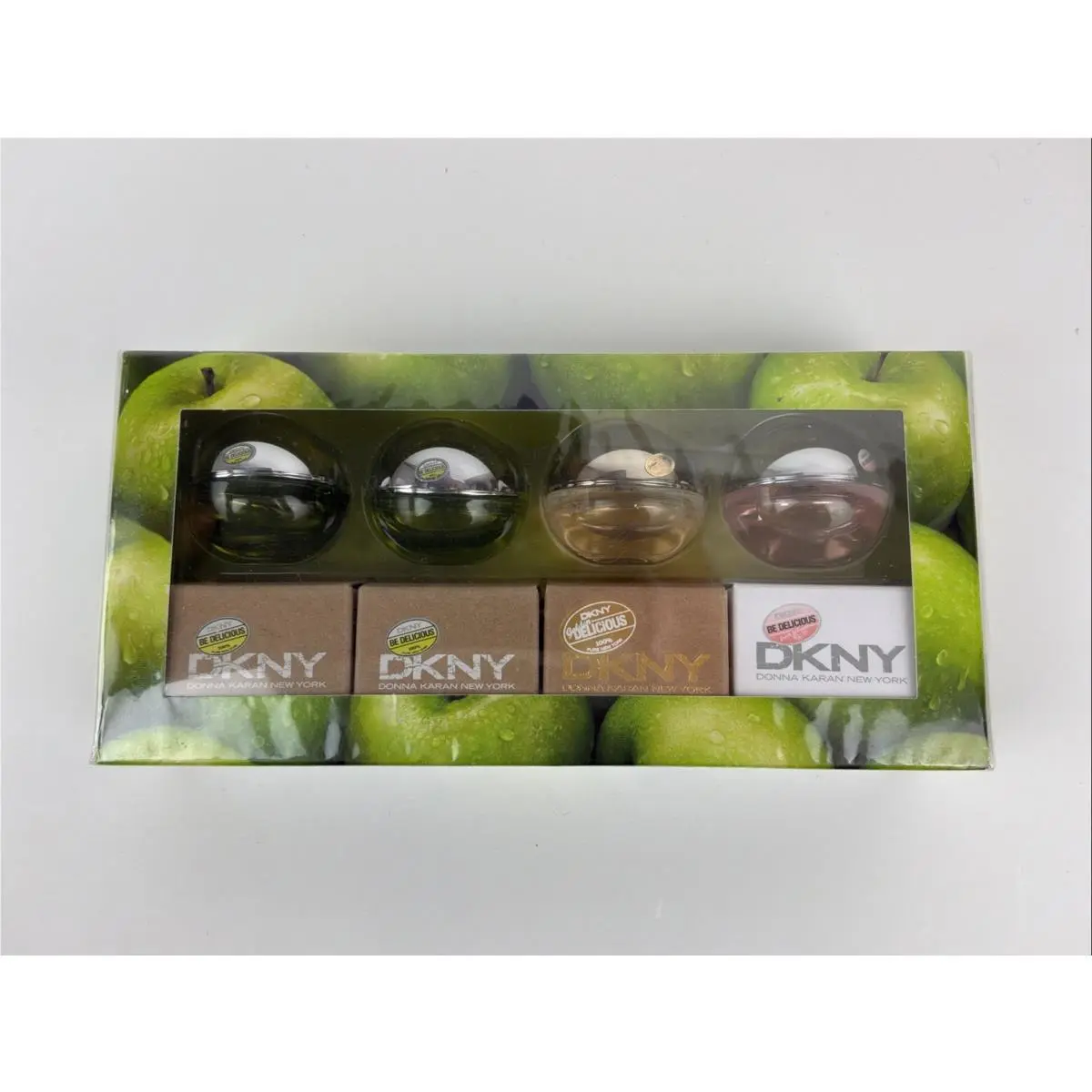 4 Dkny Be Delicious Apple Mini Perfume Set Fresh Blossom Golden