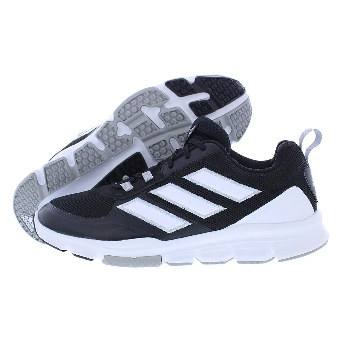 Adidas shoes - Black/White/Silver Metallic, Main: Black 3