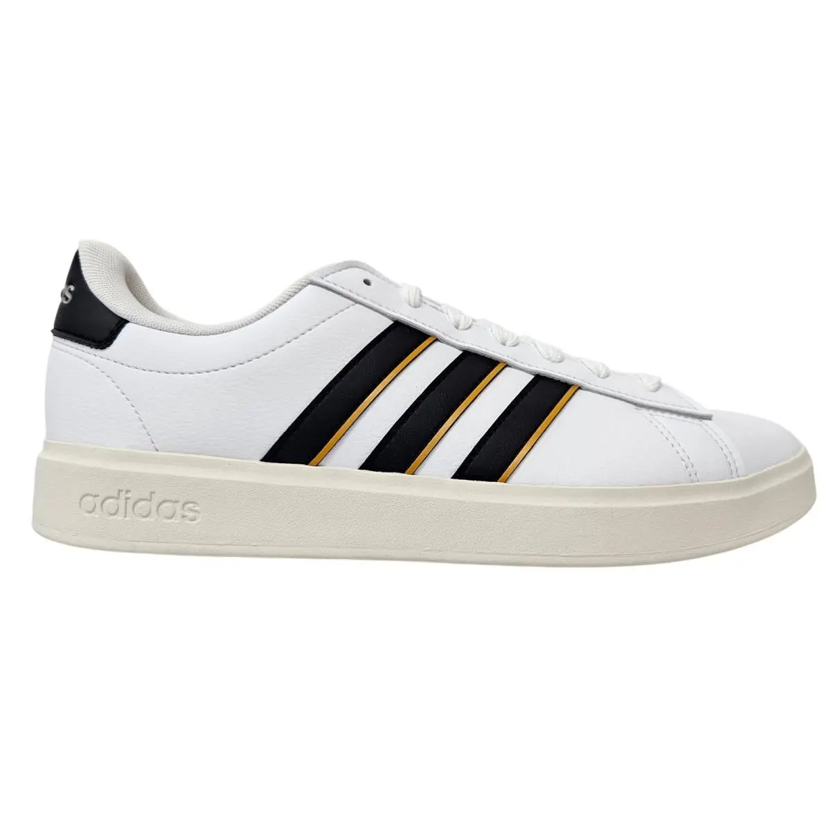 Adidas Grand Court 2.0 Men`s Sneakers White / Core Black / Focus Orange JH9305