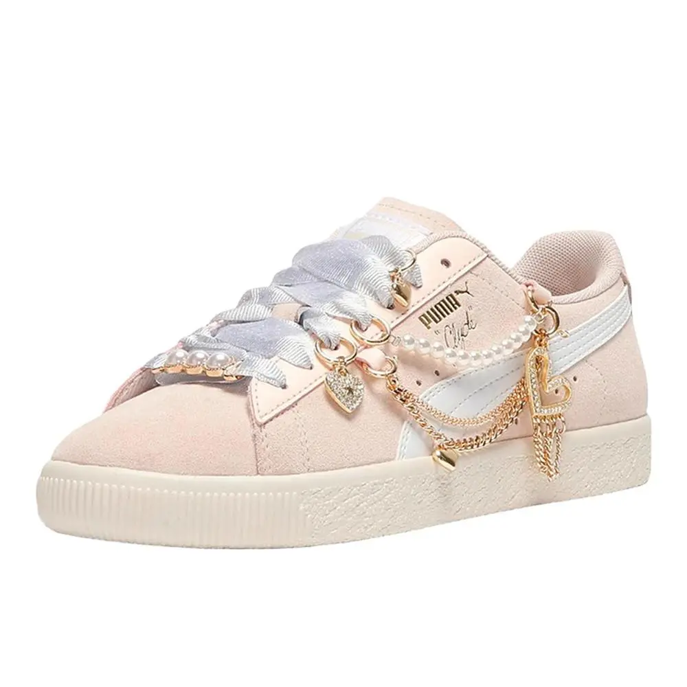Puma shoes - PUMA Clyde Charm Lace Up - 40591201 - Pink 0