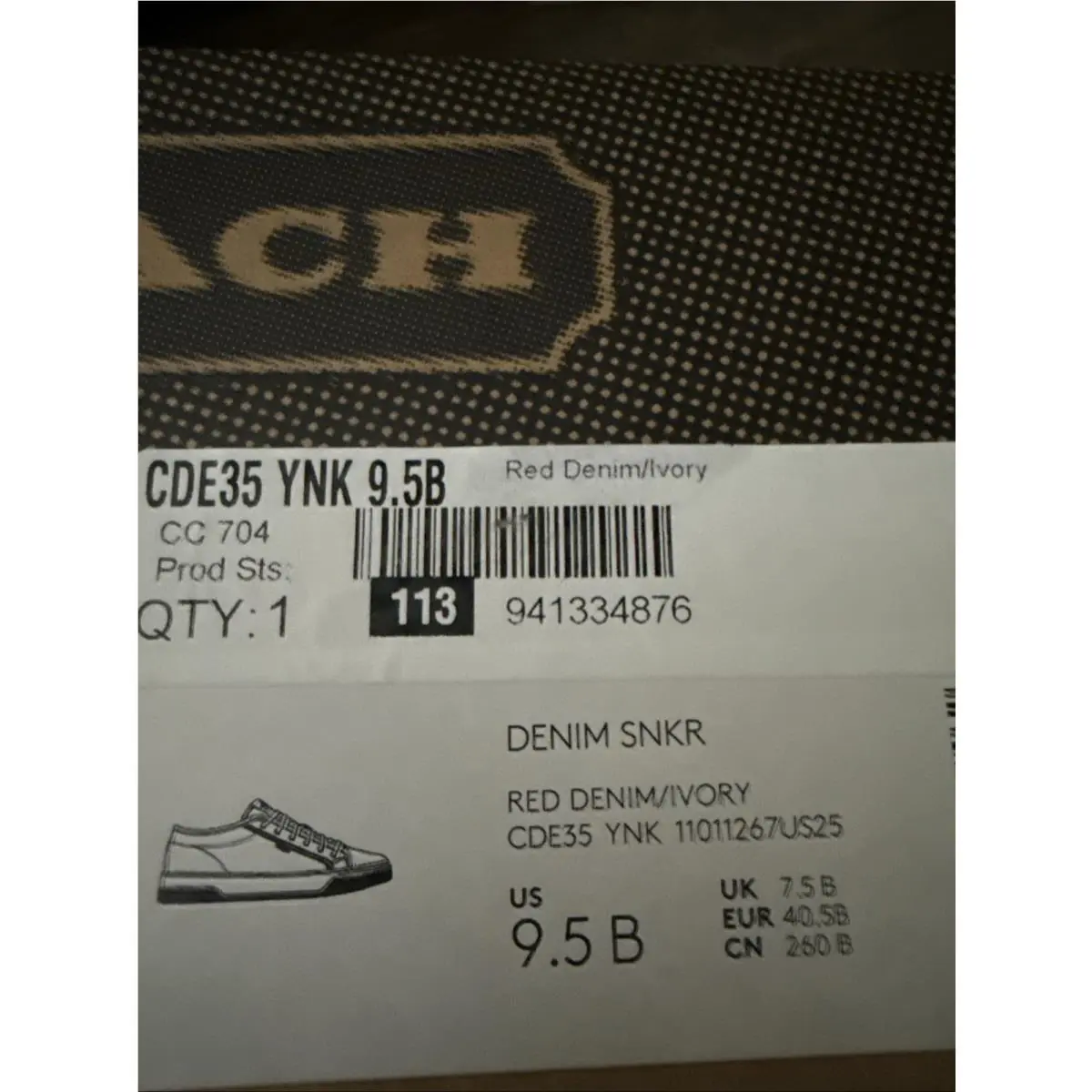 Coach shoes - Coach Monogram - Monogram - CDE35 - Red 10