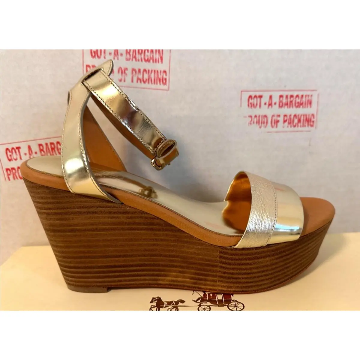 Coach shoes - Open Toe - Open Toe - Gold, Main: gold 1