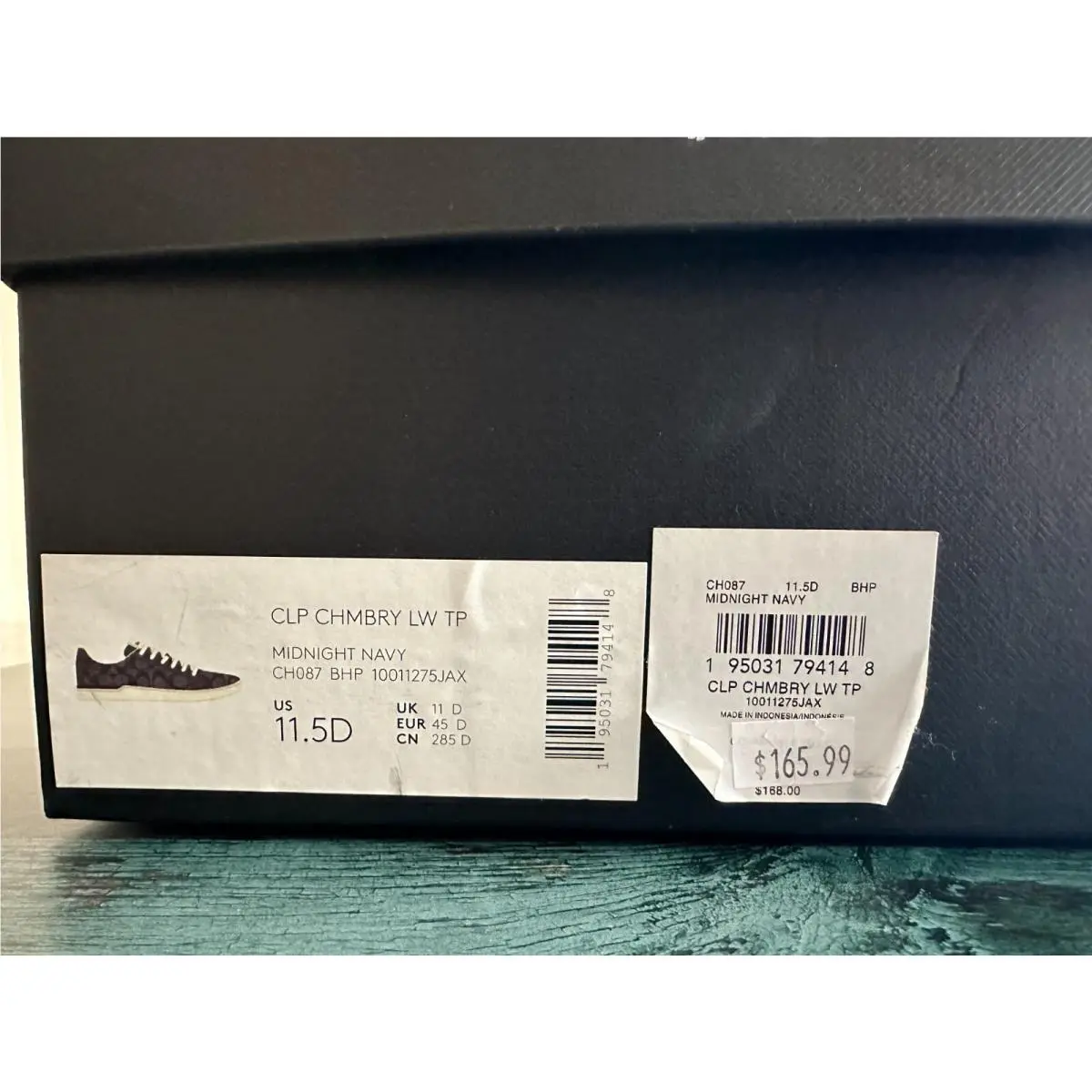 Coach shoes - Coach Clip Chambray Low Top - Midnight Navy (UPC: 0195031429774) 6