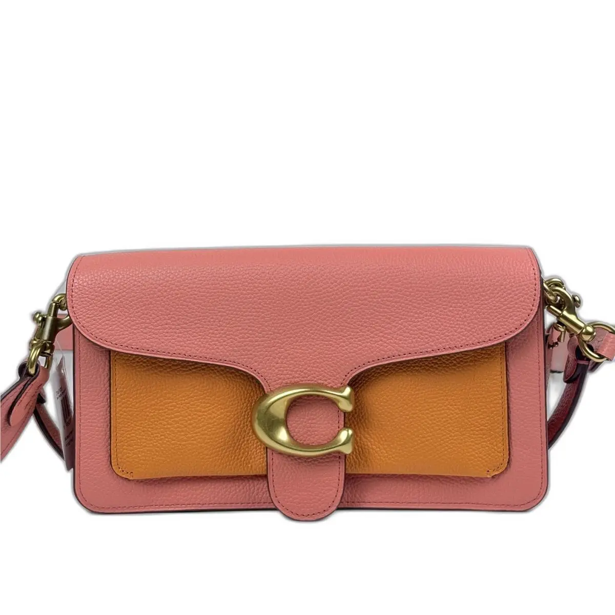 76105 Tabby 26 Leather Shoulder Bag Taffy Orange Multi by Coach