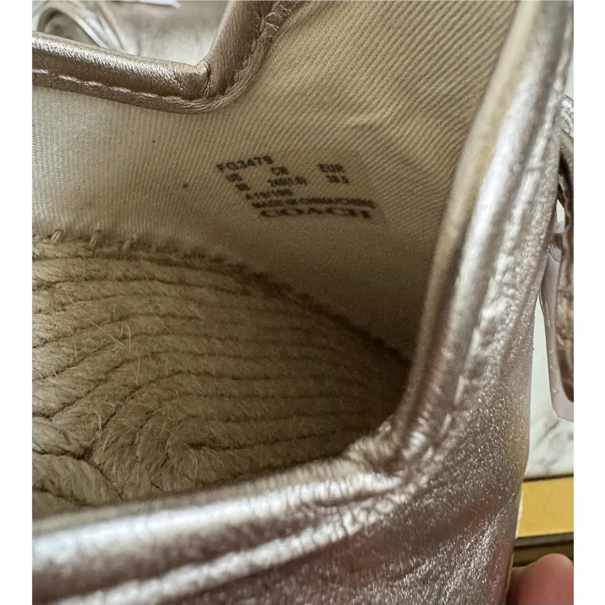Coach shoes - Coach Cassidy Mtle Espad - Cassidy Mtle Espad - Gold (UPC: 0192643639829) 8