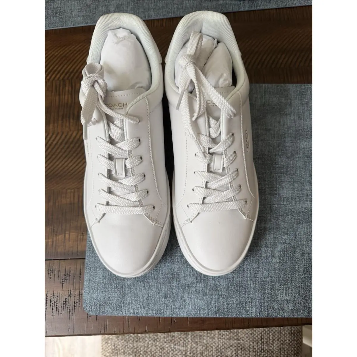 Coach shoes - Coach Clip - Clip - White/Classic Design Back 1